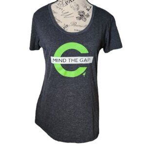 Chive Mind the Gap Heathered Short Sleeve T-shirt L